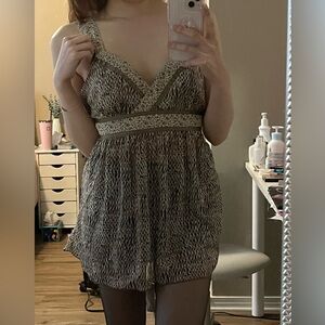 Cheetah print tank top